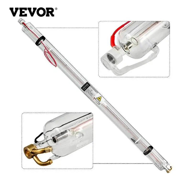 

VEVOR 150W CO2 Laser Tube 1830MM Length 80MM Diameter Glass Laser Engraver for Woodworking Laser CNC Engraving Cutting Machine