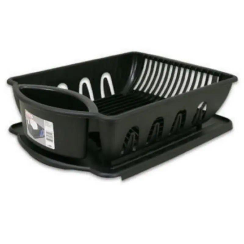 

Sterlite Large Plastic Black Sink Drain Rack