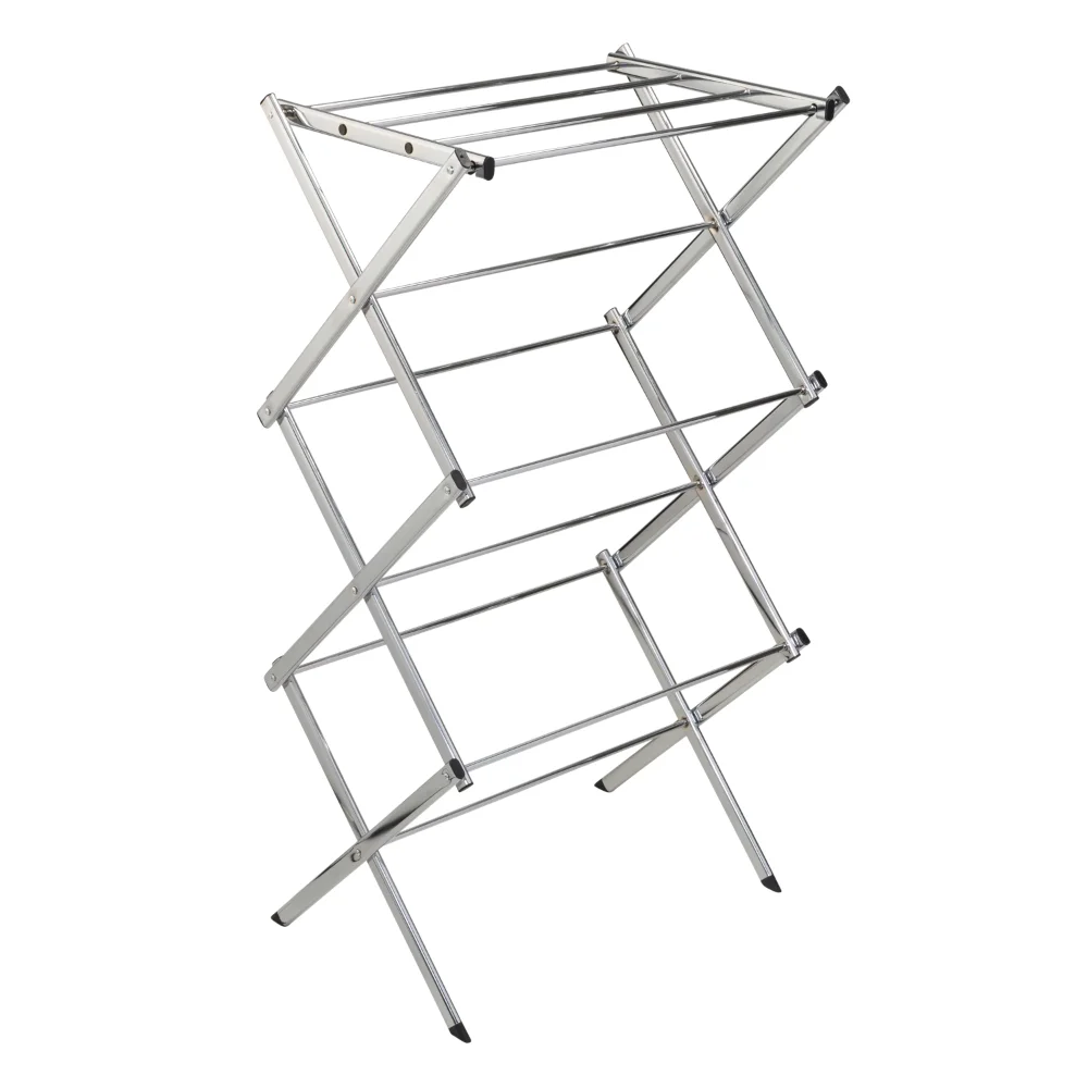 

Slim-Profile Clothes Drying Rack, Chrome