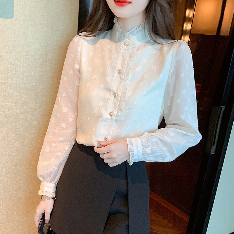 

New chic ladies shirts Fashion printing women blouses 2022 Spring autumn causal Long sleeve blouses mujer blusas