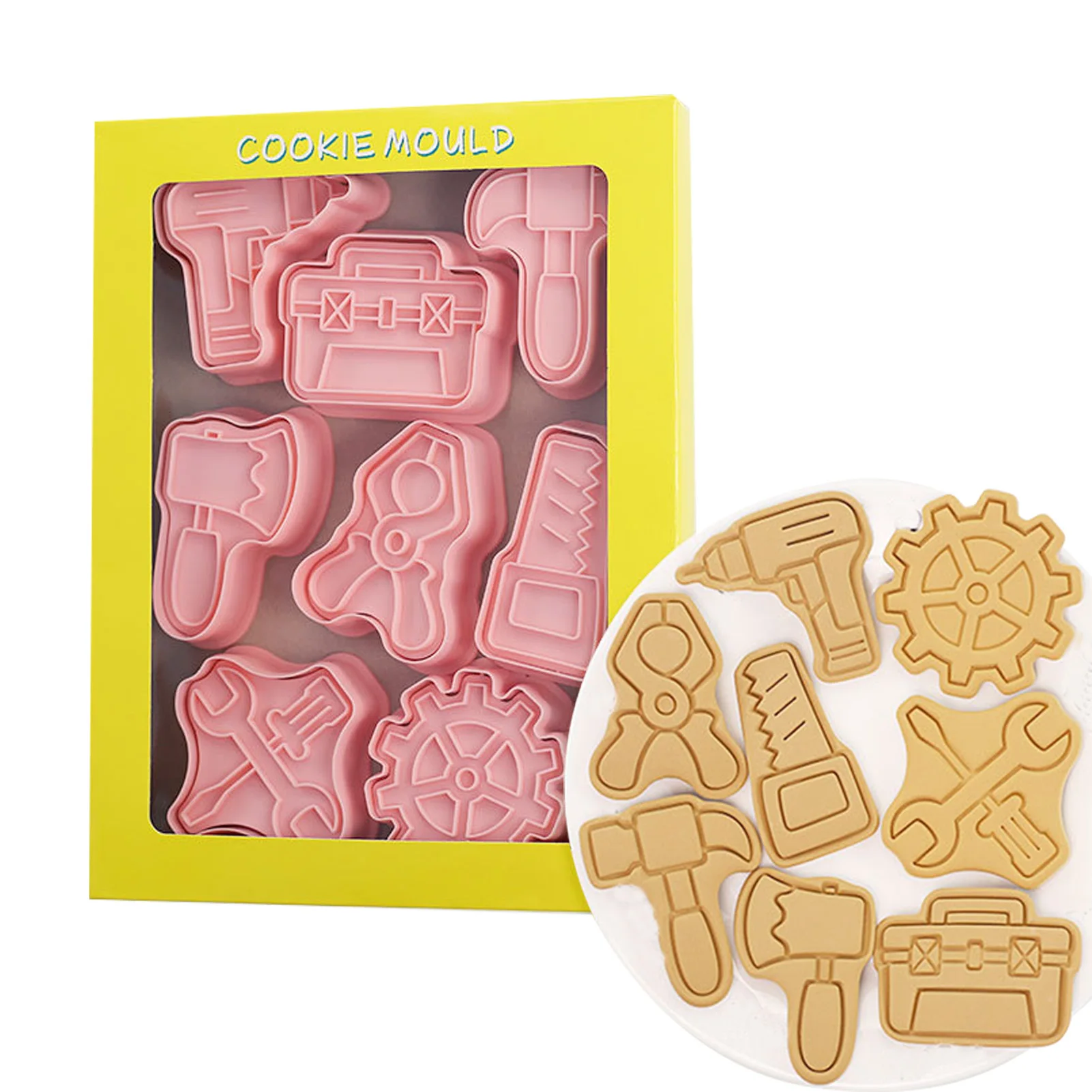 

Biscuit Mold Cookie Cutters Cookie Molds Clear Texture DIY Food Cookie Cutters For Baking Party Decoration Favor Mechanical