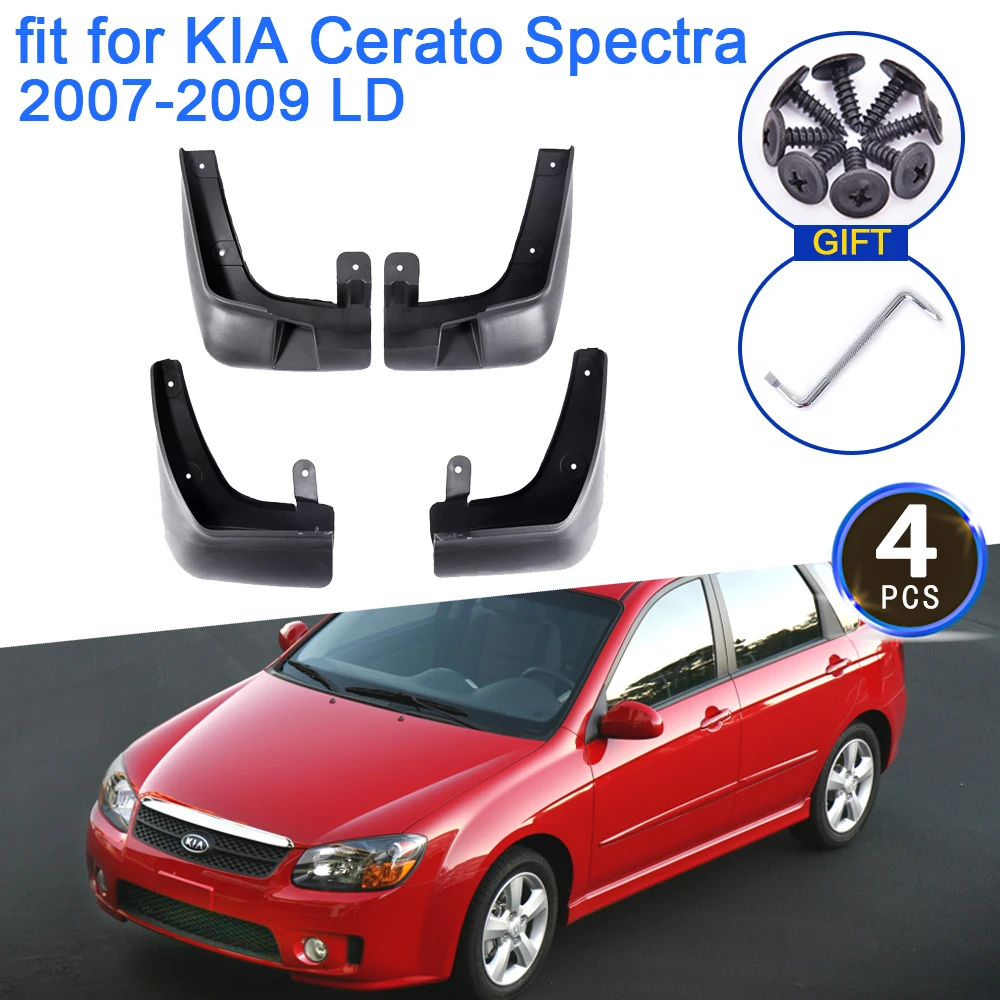 

for KIA Cerato Spectra 2007 2008 2009 LD Mud Flaps Splash Guards Flap Mudguards Fender Front Rear Wheels Car Stying Accessories