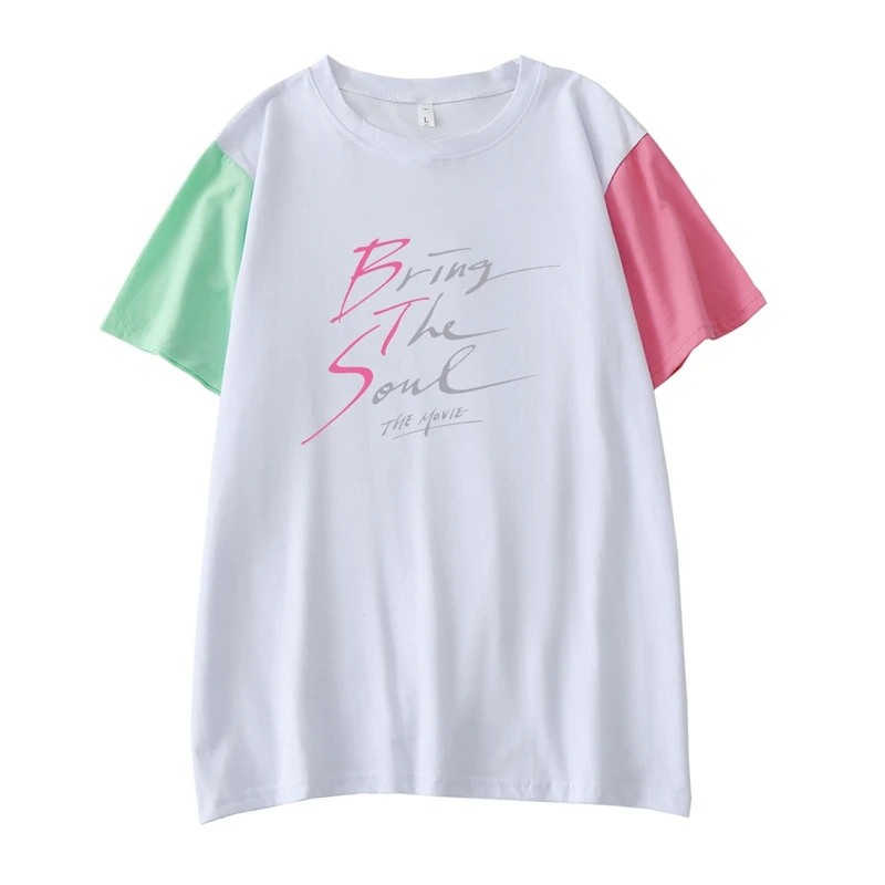 

Модная Летняя женская футболка, повседневный Универсальный парный оверсайз хлопковый топ с надписью и коротким рукавом