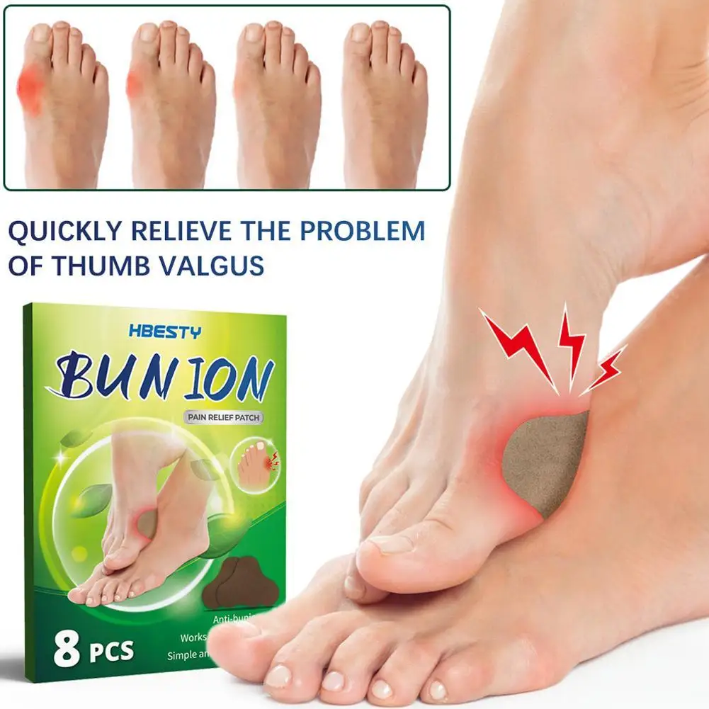 

8Pcs Bunion Paste Tape Adhesive Pads Anti-wear Heel Sticker Prevent Blister Foot Pain Relief Reduce Friction Pads