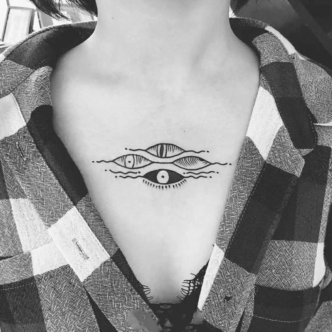 

Waterproof Temporary Tattoo Sticker eyes bubble small art black fake tatto flash tatoo hand leg arm back for kid men women