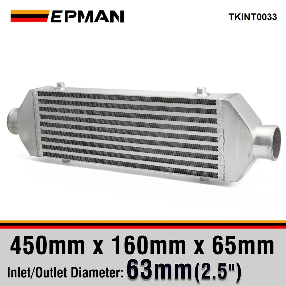 EPMAN алюминиевое Переднее Крепление интеркулера Turbo тепловой охладитель 450 дюймов