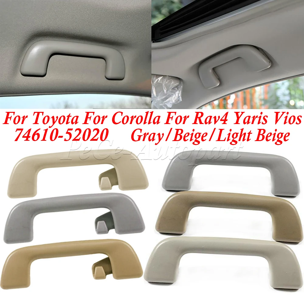 

For Toyota Corolla Yaris Prius Vios Aruis 74610-52020 Car Inner Roof Armrest Ceiling Pull Handle Arm Rest Door Safety Hand