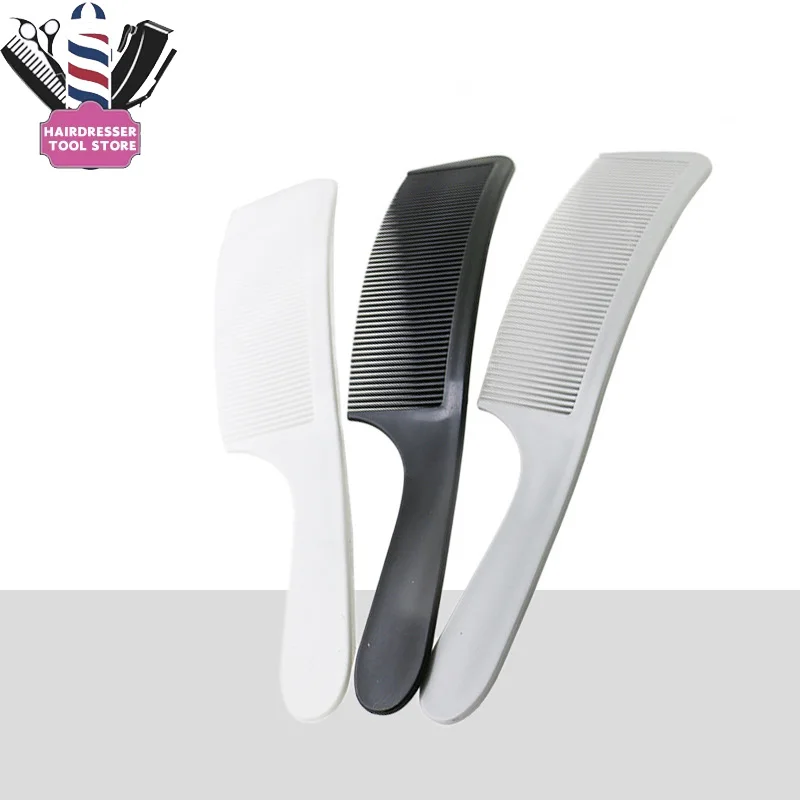 

Curved Men Flat Top Head Hair Combs Professional Barber Anti-static S Shaped Haircut Clipper Comb Hairdressing Styling Tools