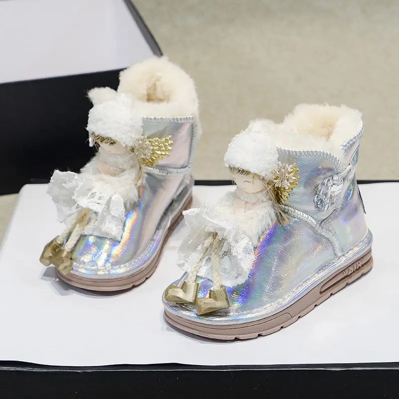 Winter New Children's Snow Boots Cartoon Warm Cotton Boots Children's Non slip Personality Versatile Short Boots