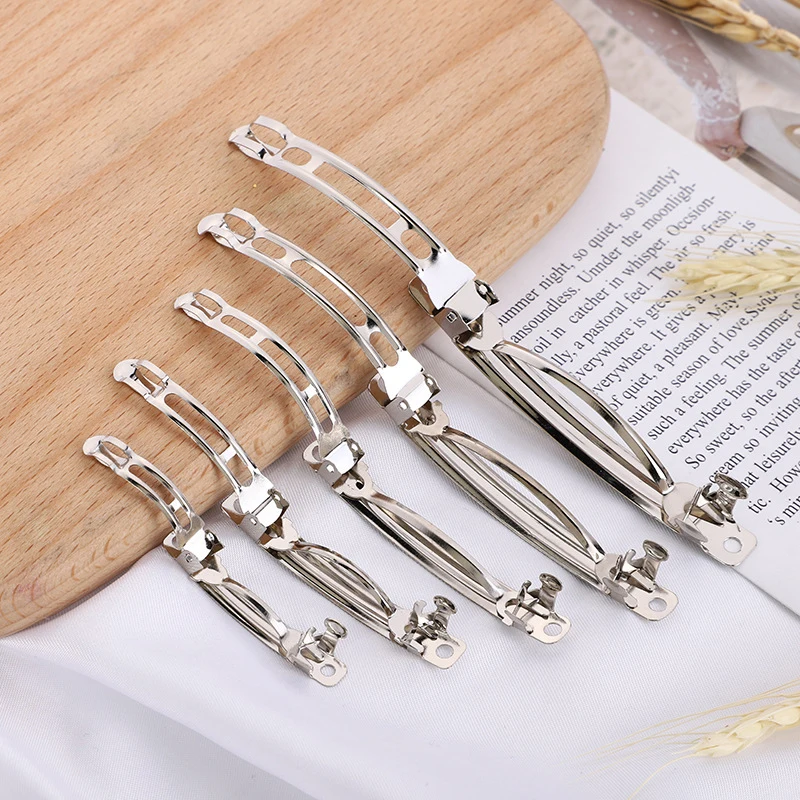 

10Pcs Spring Hair Clips Base Blank Barrette Handmade Bow Hairpin Accessories Bow Hairpin Diy Jewelry Making Accessorie Wholesale