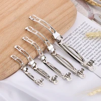 10pcs spring hair clips base blank barrette handmade bow hairpin accessories bow hairpin diy jewelry making accessorie wholesale