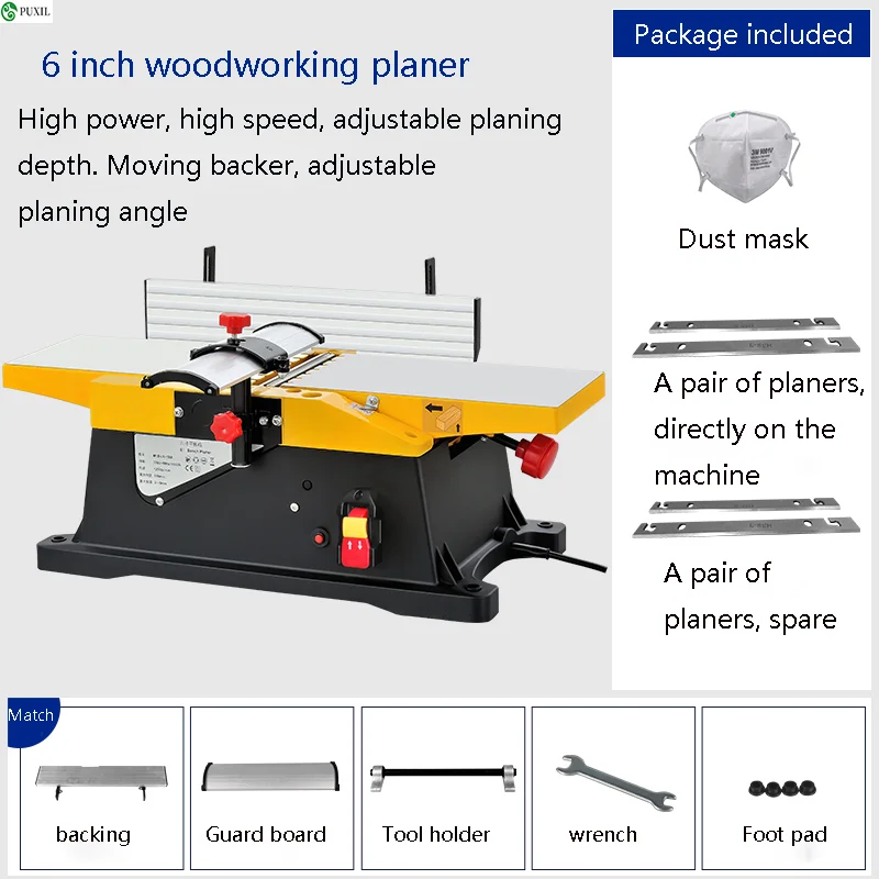 Woodworking Multi-Function Electric Planer Desktop Household Tools Small |