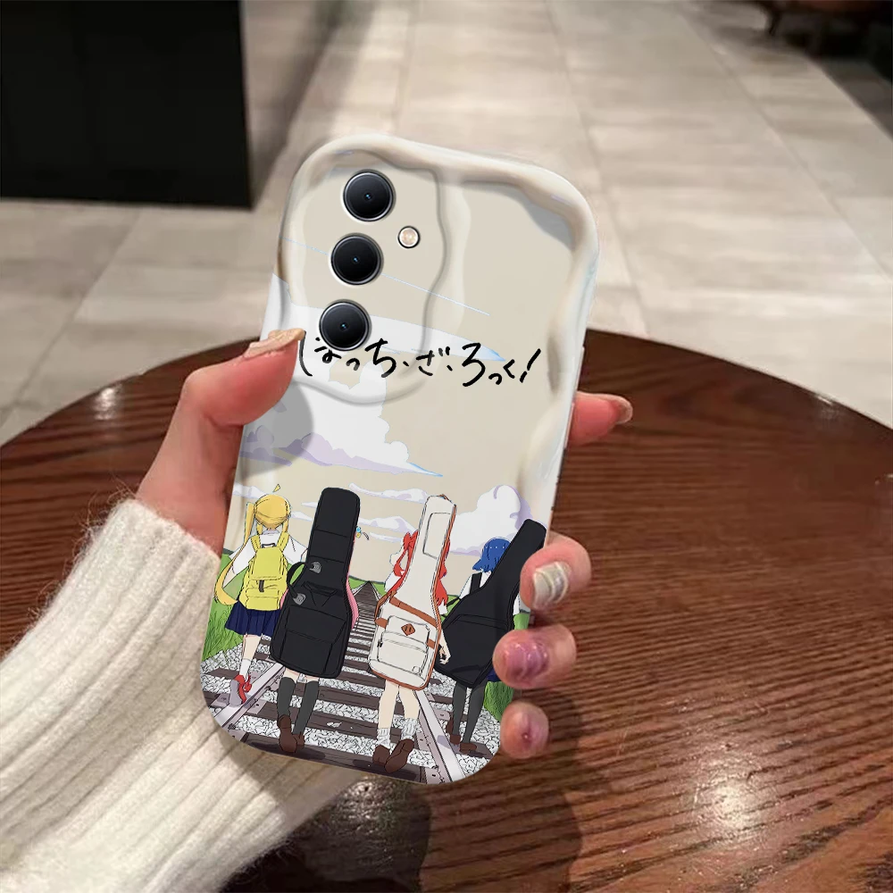 B-Bocchi the rock 3D волна чехол для Samsung A73 A72 A71 A55 A54 A53 A35 A34 A33 A25 A24 A23 A15 A14 A13 A05 A04 A03 4G