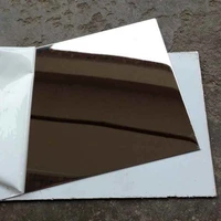 1mm 1 5mm 2mm 3mm mirror 8k surface 304 stainless steel sheet mirror effect diy stainless steel plate film protection