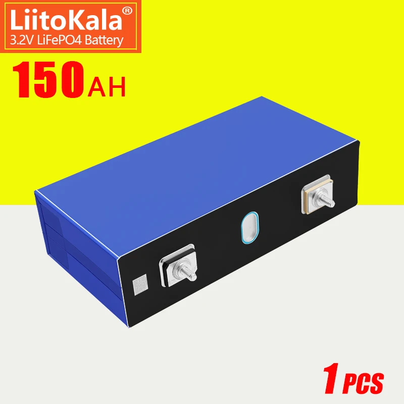 1PCS LiitoKala 3.2v 150Ah Lithium Battery Deep 6000 Cycle For Diy 12v 24v 36V 48V Solar Energy Storage RV Panel Caravan