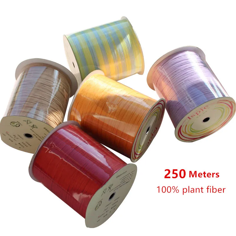 

280M Plant Fibre Raffia Thread Cottonseed Material Crochet Yarn For DIY Knitting Summer Hat Handbags Hand Knitting Yarn