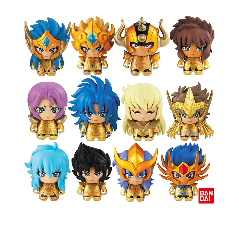 12 видов Bandai игрушка гачапон Q версия Saint Seiya Золотая Модель Стрелец весы Телец