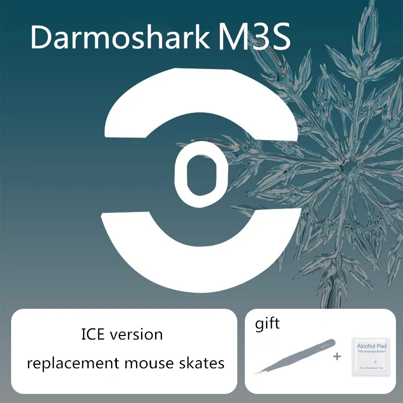

1 комплект коньков для мыши из ПТФЭ для Darmoshark M3S, управление скоростью, мышь, ножки, ледяная версия, дуговая мышь, скользит, толщина 0,8 мм