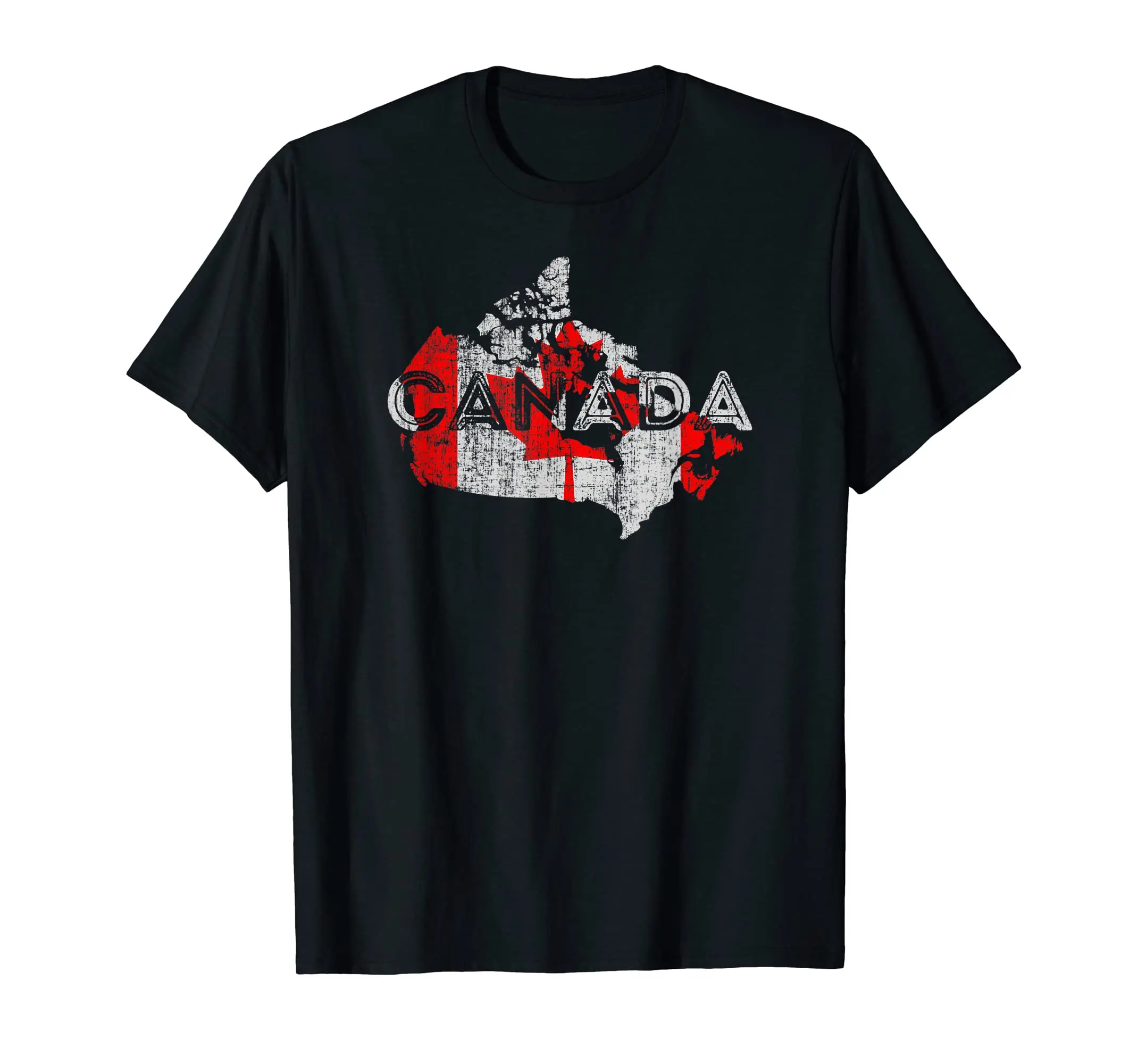 

100% Cotton Canadian Map and Flag Souvenir Distressed Canada T-Shirt MEN WOMEN UNISEX T Shirts Size S-6XL