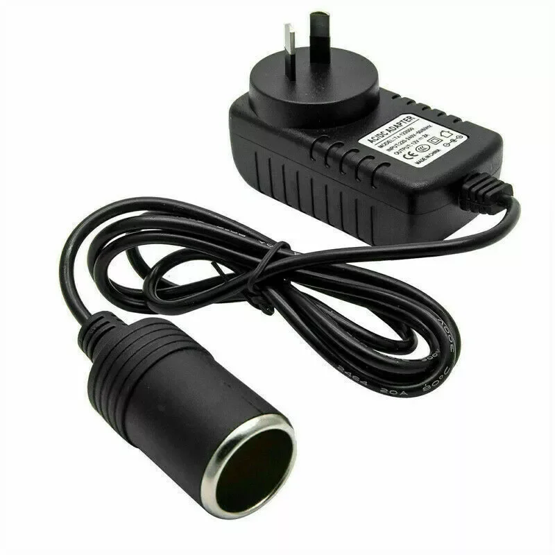 

Universal 240V Mains Plug to 12V Socket Adapter Converter Car Cigarette Lighter AC/DC Socket Converter Adapter US/EU/UK Plug