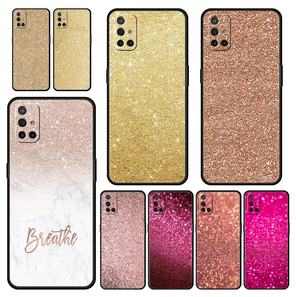 Фото Чехол для телефона Oneplus 13R 12R 10R 9RT 9R 13 12 11 10T 9 Nord CE 2 3 N100 N200 N10 N30 Pro 5G, мягкий чехол из ТПУ, розовый с блестками, Fundas №1