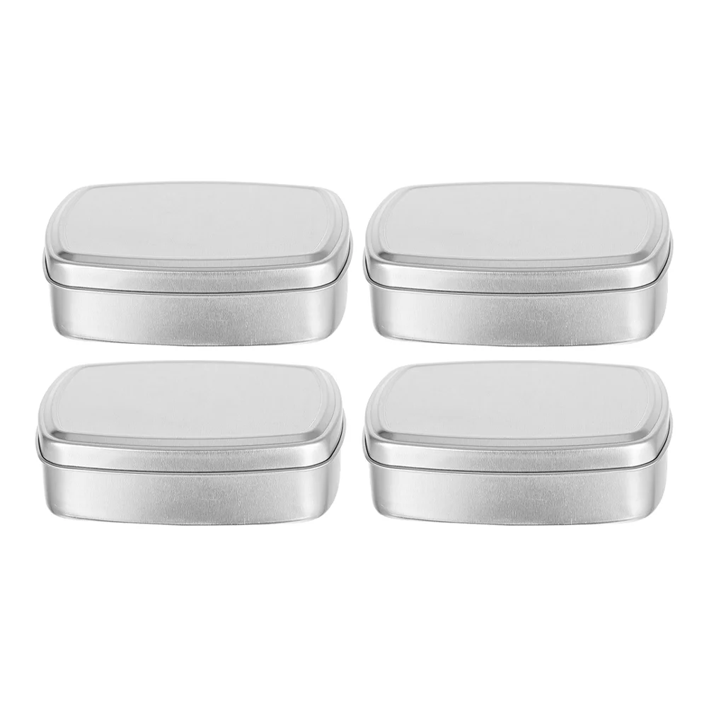 

4pcs Aluminium Containers Aluminum Storage Boxes DIY Cosmetic Cream Holder