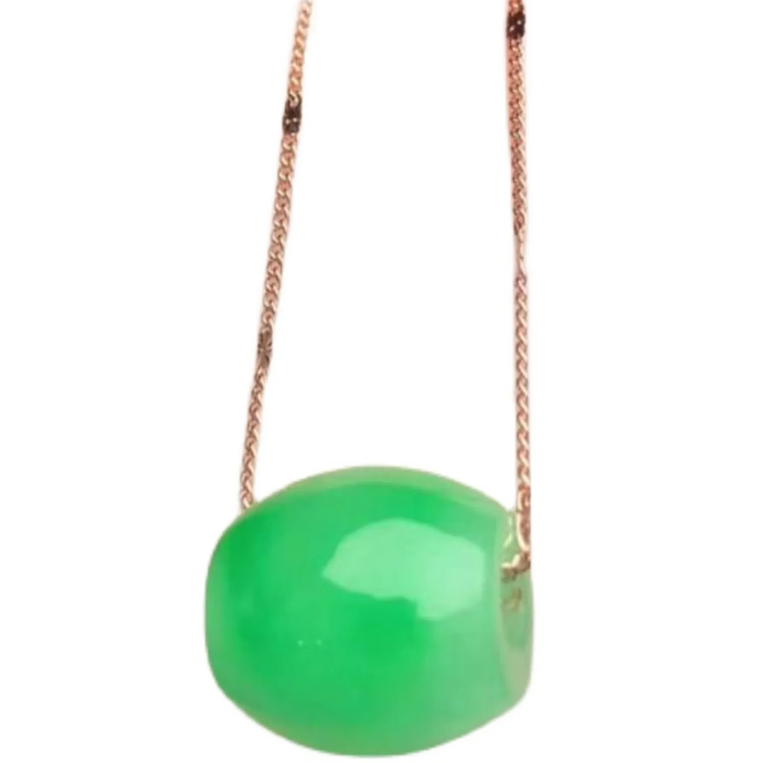 

Round Jade Pendant 925 Sterling Silver Chain Necklace Womens Ladies Jewellery
