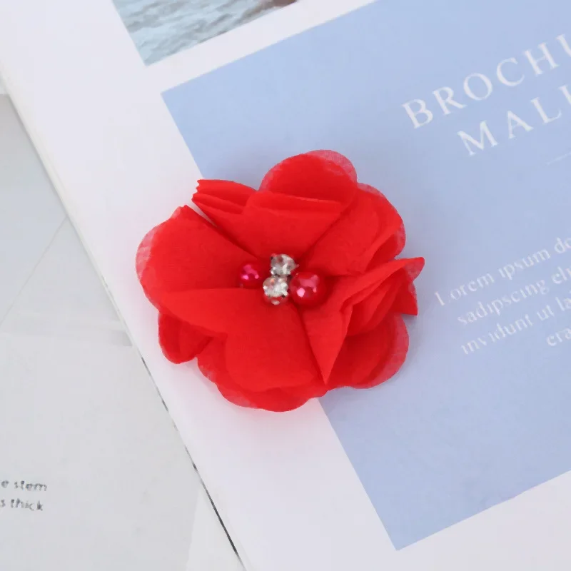 

Шифоновые цветы для повязки на голову, 10 шт.