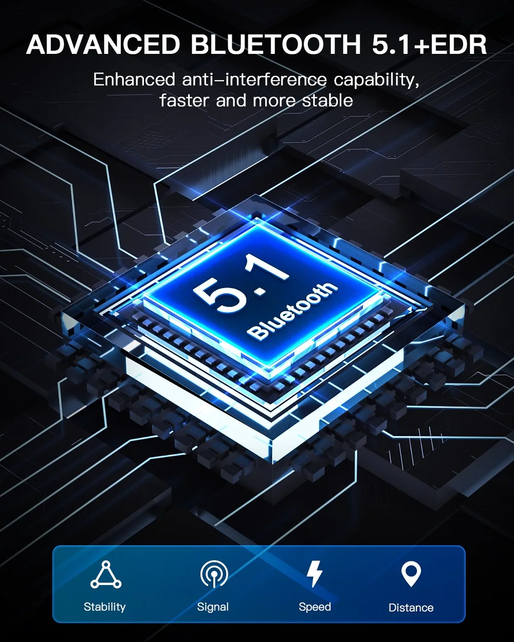 Zexmte USB Bluetooth 5 1 адаптер для ПК динамик мышь Музыка Аудио приемник передатчик + EDR