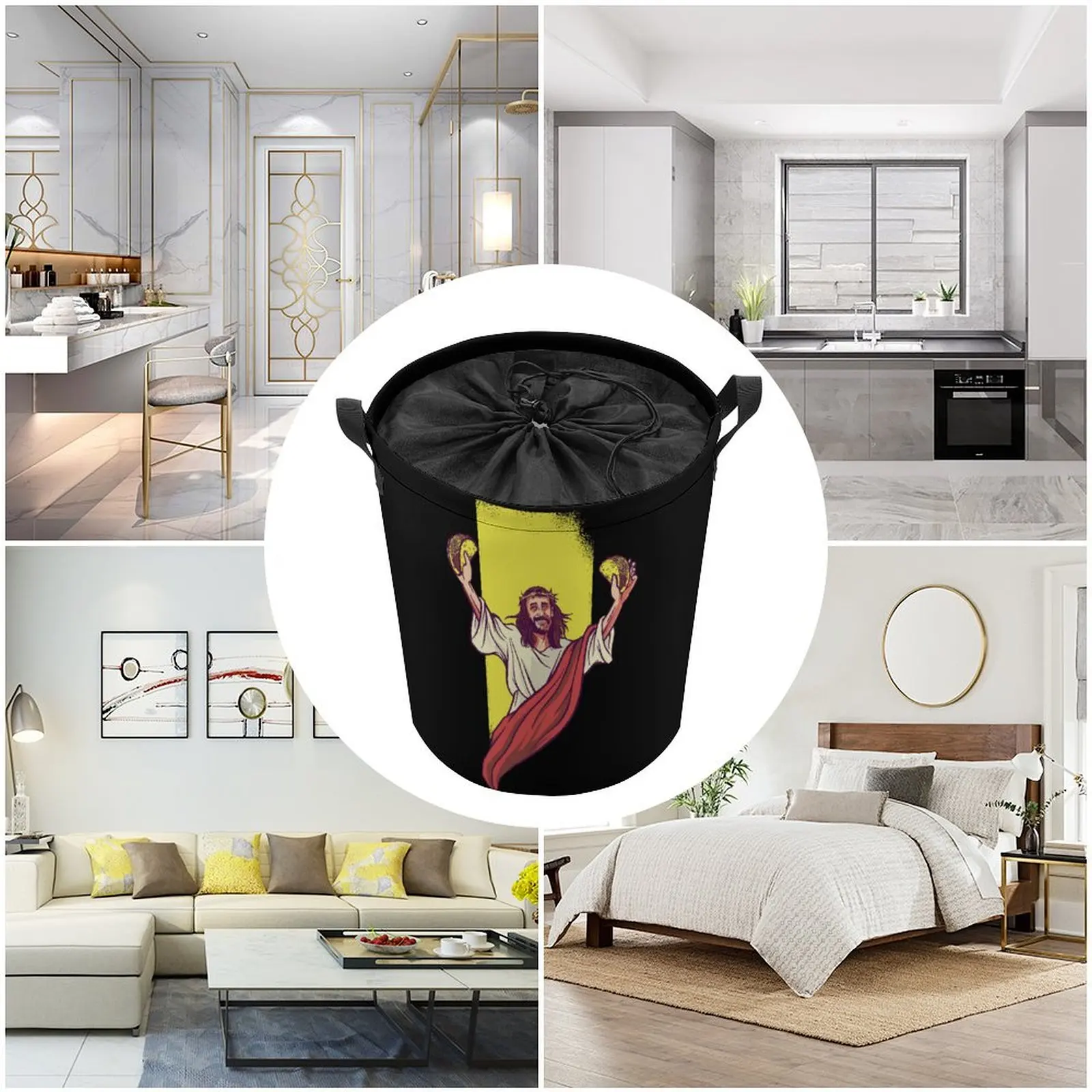 Корзина для белья унисекс Taco с изображением Иисуса