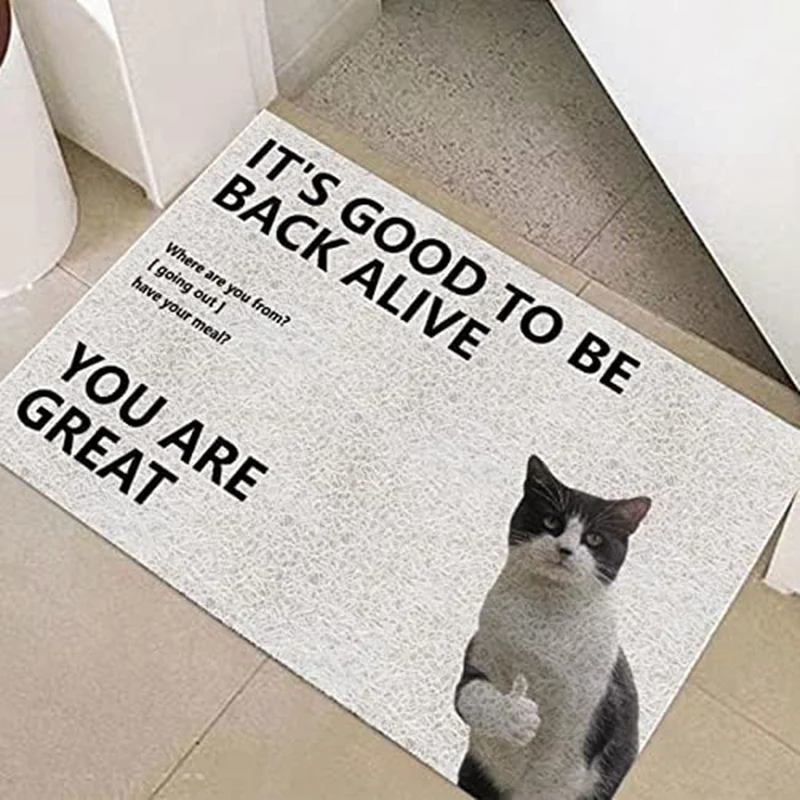 

Welcome Mat Durable Door Mat Interesting Indoor Doormat, With Non-Slip Rubber Backing, Easy To Clean