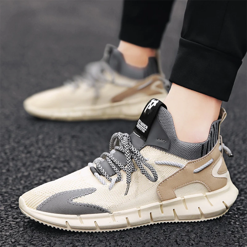 

2022 Four Seasons New Fashion Non-slip Men's Sports Shoes Breathable Comfortable Men's Casual Shoes Wear-resistant YX113