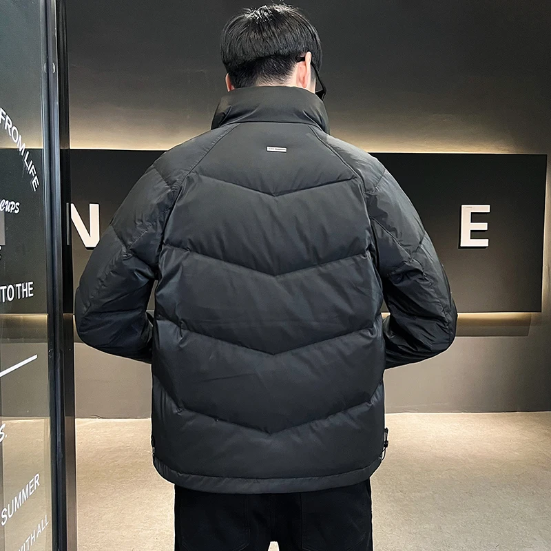 

2023 Winter New Men's Parkas Warm Thicken Fashion Coat Oversize High Quality Casual Jackets Male Streetwear Coat Parkas Y44