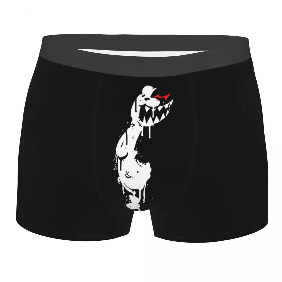 

Мужское нижнее белье с рисунком Monokuma Danganronpa, боксеры в стиле аниме, смешные мягкие трусы для мужчин