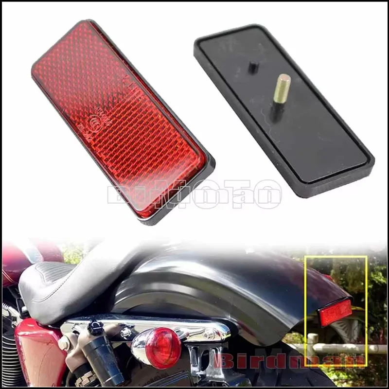 2 шт., Прямоугольный Отражатель для мотоциклов, квадроциклов, скутеров, велосипедов-внедорожников из PMMA пластика