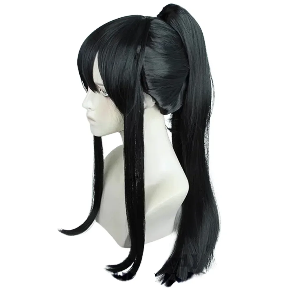 Парик для косплея аниме аширо Мина аксессуары костюмов чёрные длинные парики с