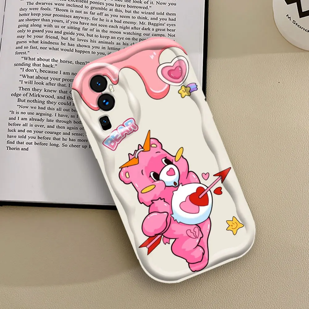 Милые Мультяшные C-Care медведи задняя крышка для OPPO Reno 11 11F 8 8T 7 7Z 6 5 5F 4 Pro A17 A16 A16S A54S A15S