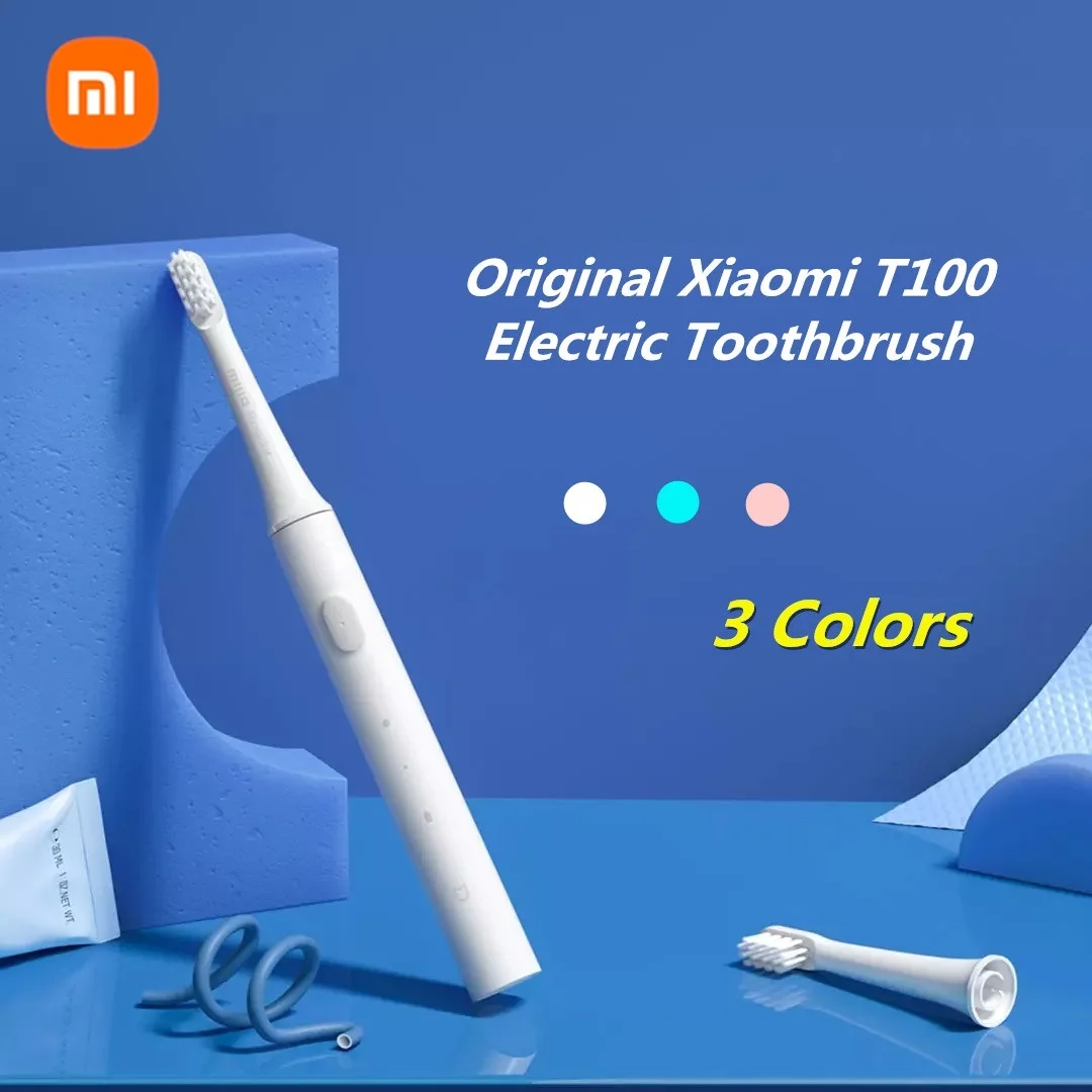 

Xiaomi Official Store Mijia Sonic Electric Toothbrush T100 for Adult Kids Mi Smart Tooth Brush USB Rechargeable IPX7 Waterproof