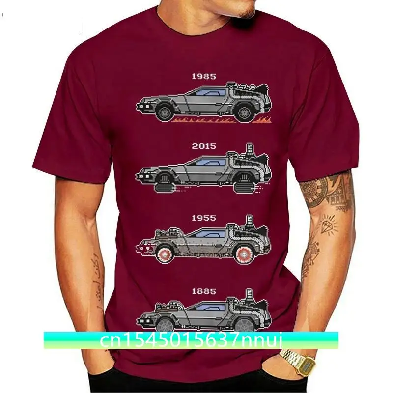 Men 2019 Brand Clothing Tees Casual 88MPH UNISEX T-SHIRT | Back To The Future Tribute Delorean Pixel T-Shirt