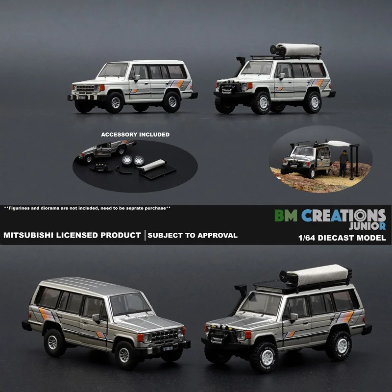 

BM Creations can open the door with accessories 1:64 Mitsubishi Pajero Pajero 1983 generation car model decoration gift