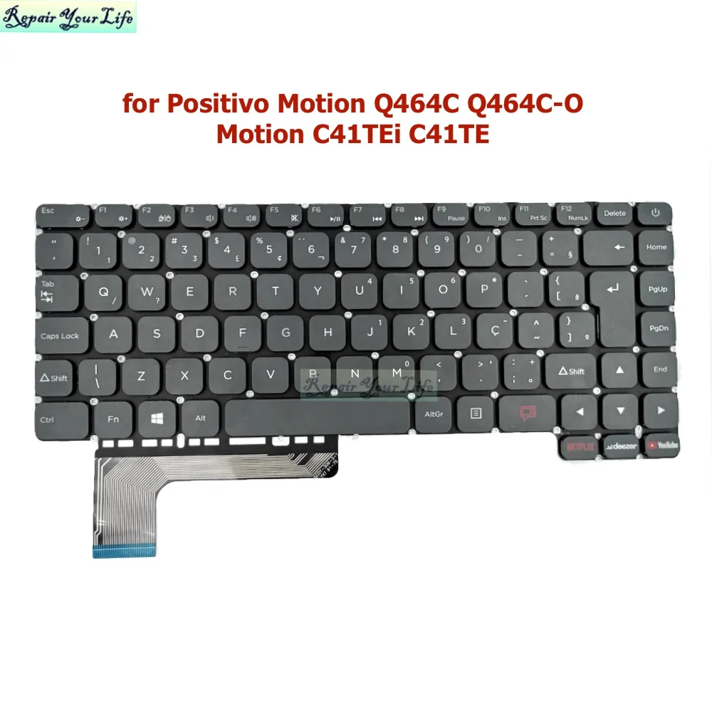 Pt-br Brasil Notebook Teclado para Positivo Movimento Q464c Q464c-o Movimento C41tei C41te Português Teclados Brasileiros Scdy3092001