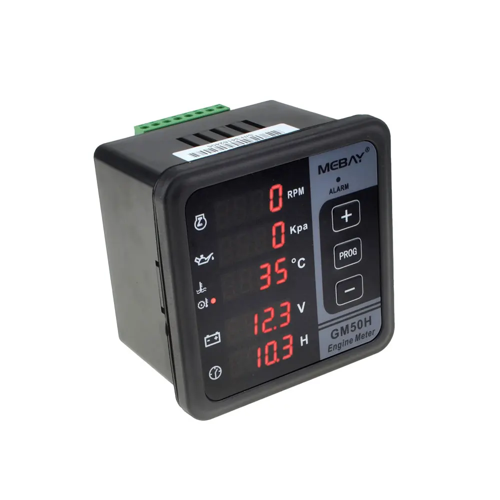 Многофункциональный контроллер генератора Mebay GM50H Цифровой Измеритель двигателя