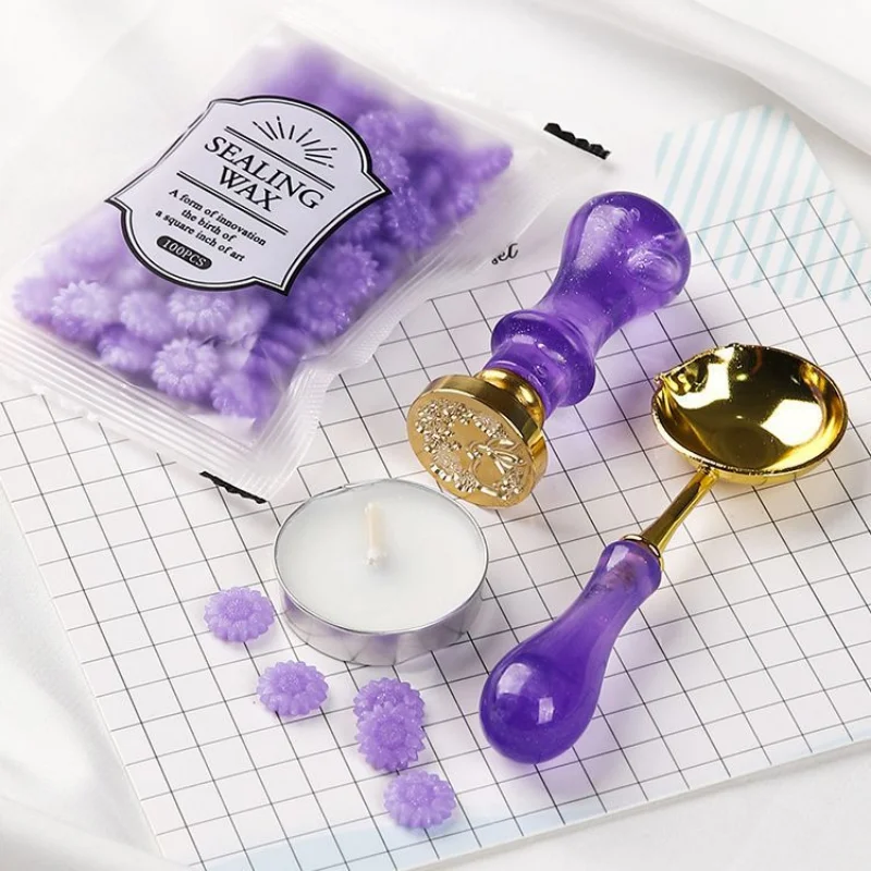 

Набор восковых уплотнений для подсолнечника, ручка для уплотнения воска, материал для рукоделия, аксессуары для изготовления подарочных свечей, 4 шт.