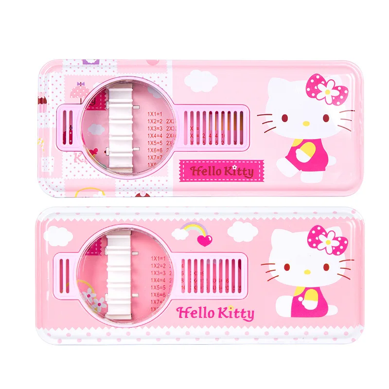 

Kawaii Sanrio плюшевый Hellow Kitty мультфильм милый розовый Железный чехол для карандаша куклы аниме плюшевые игрушки для девочек подарок на день рож...