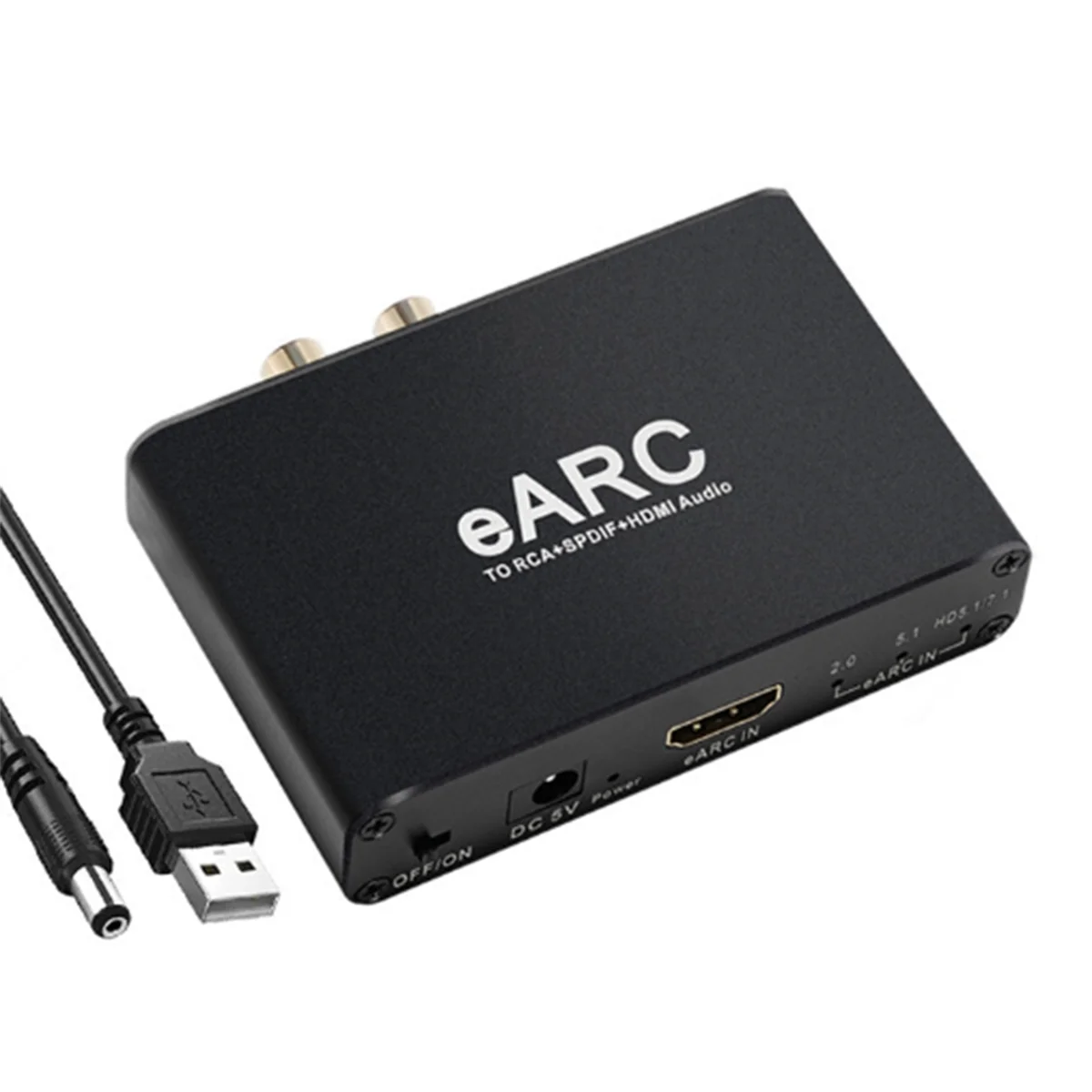HDMI-совместимый аудиоэкстрактор EARC ARC конвертер 192 кГц адаптер аудиоэкстрактора в