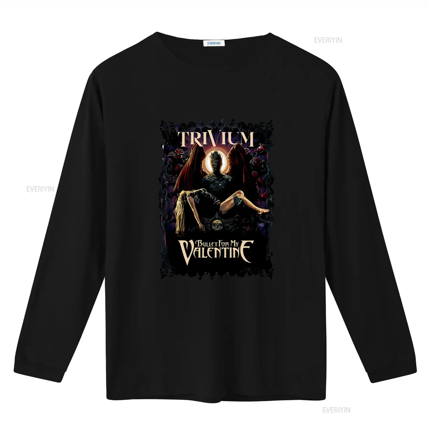 Фото Футболка The Poisoned Ascendancy Tour BFMV Bullet Valentine Trivum Metalcore Metal Band T Shirt 1 Merch с длинными или короткими рукавами, винтажная №3