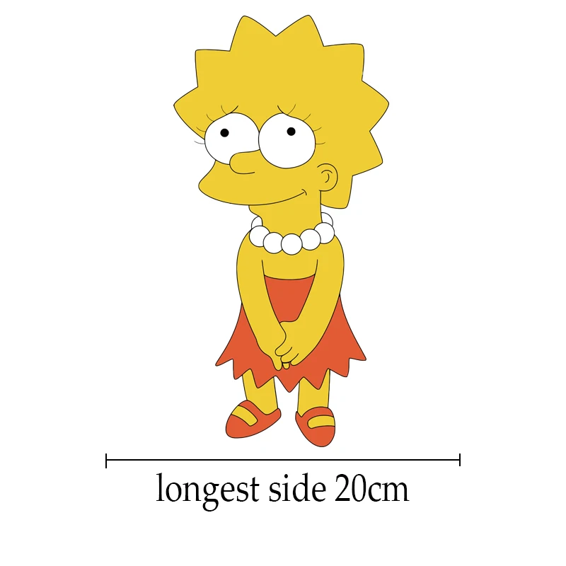 Симпсоны нашивки для одежды A-Level моющаяся Забавная детская футболка