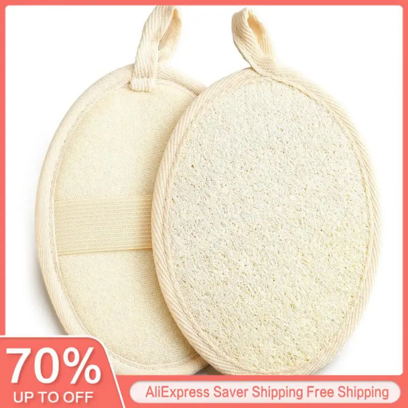 Natural Loofah Body Scrubber Bath Exfoliating Sponge Soft Shower Brushes Clearner Pad Exfoliator Shower Puff Body Skin Care Tool