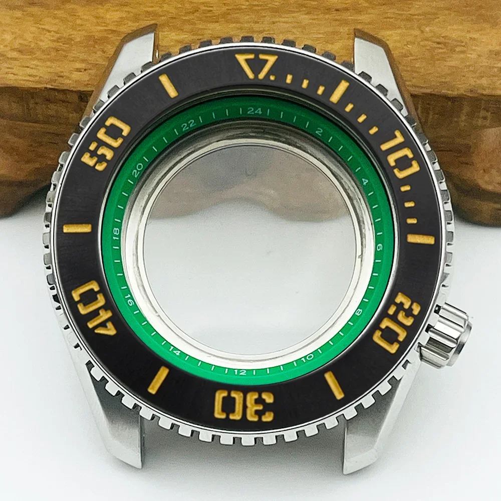 Корпус для часов Mod 45 мм LX SNR025 SNR027 NH35 NH36 Подходит NH34 Механизм Прозрачная задняя