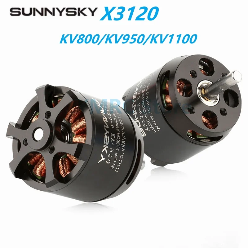SunnySky X3120 KV800/KV950/KV1100 бесщеточные двигатели для радиоуправляемого дрона 30E с неподвижным крылом 46-50 дюймов 3D Самолеты Вертолеты